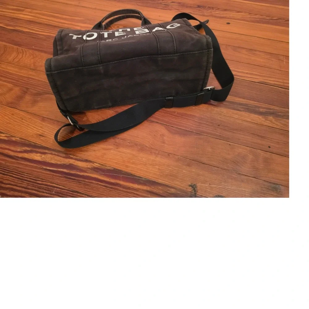Marc Jacobs The Tote Bag Small Canvas Crossbody Handbag Dark Brown M0016493